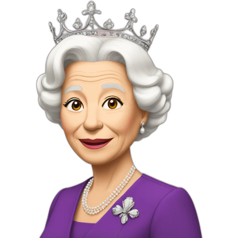 The queen emoji