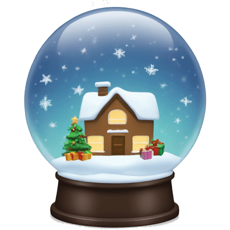 Christmas snowglobe emoji