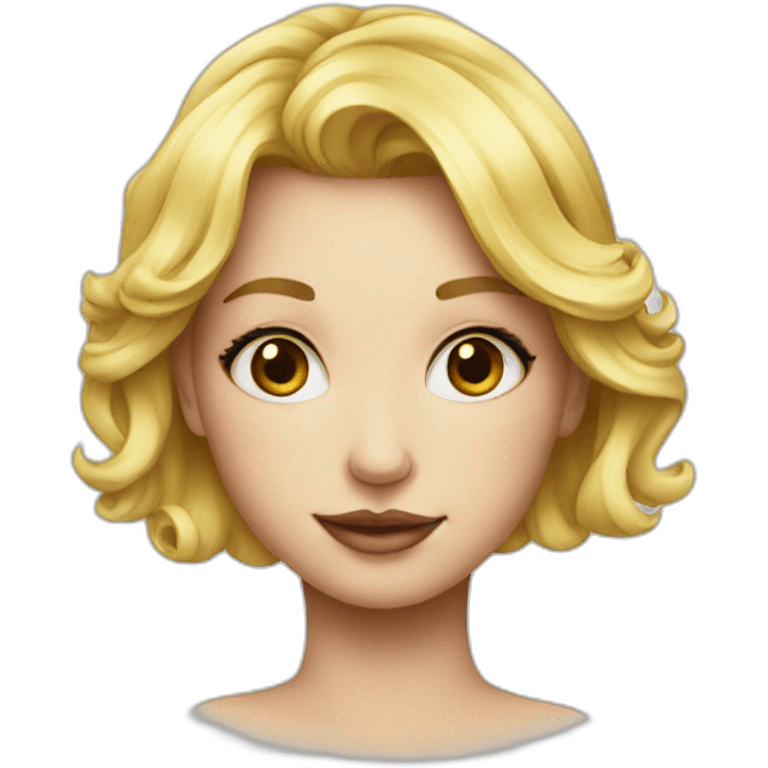 blond girl tattoo emoji