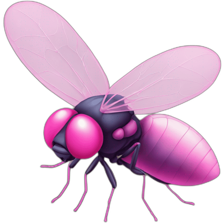 pink fly emoji