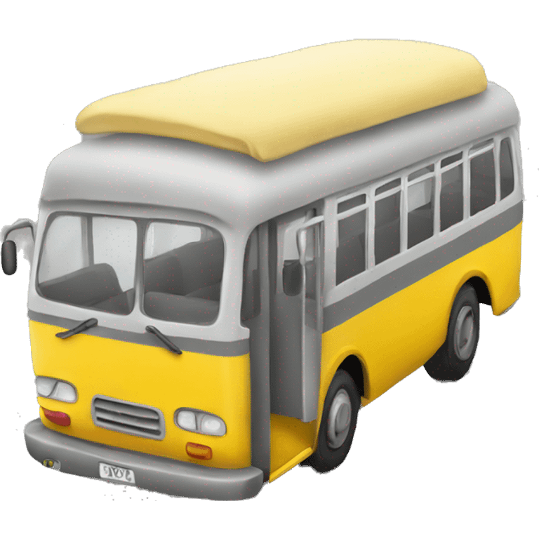 yellow and gray moroccan bus emoji