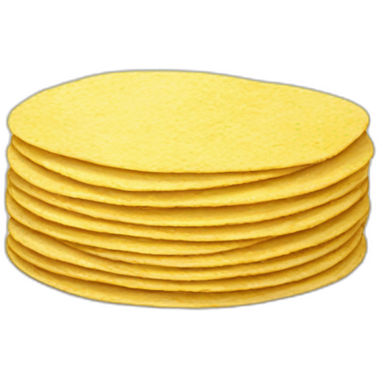 Stack of corn tortillas emoji