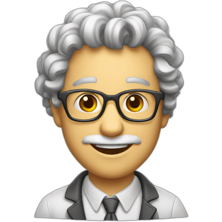 a cheerful intelligent physicist emoji