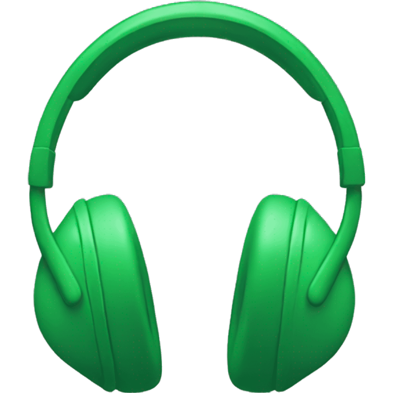 green headphones  emoji