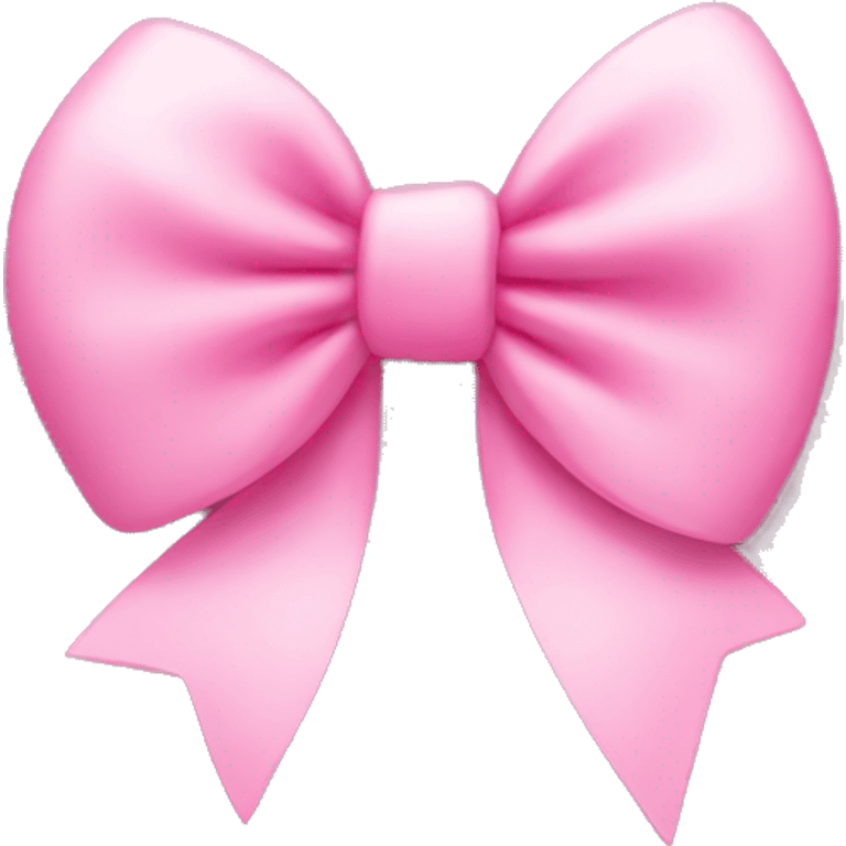 Pink bow heart emoji