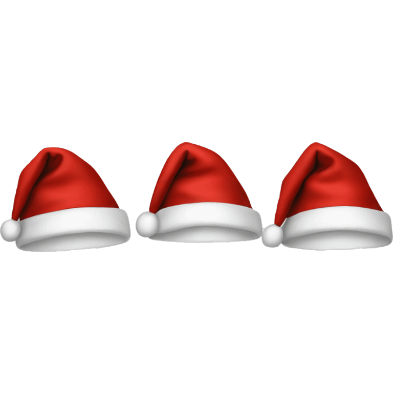 Santa hat . Fully bottom white fabric  emoji