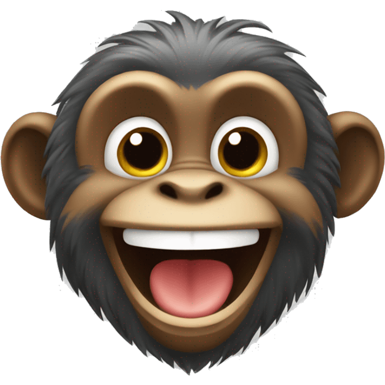 Happy monkey emoji