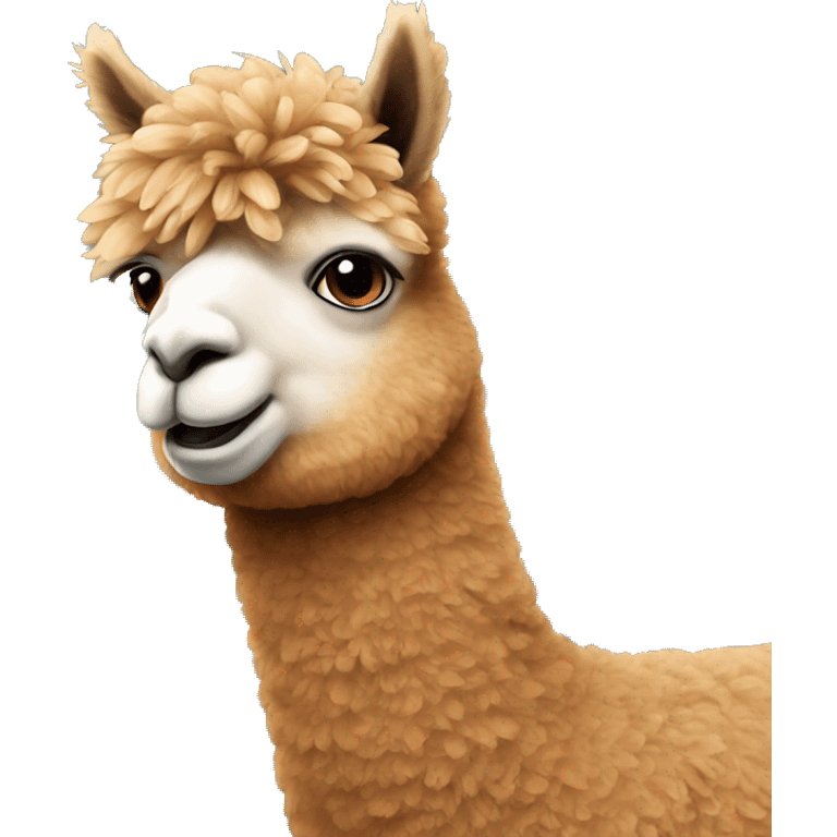 brown alpaca  emoji