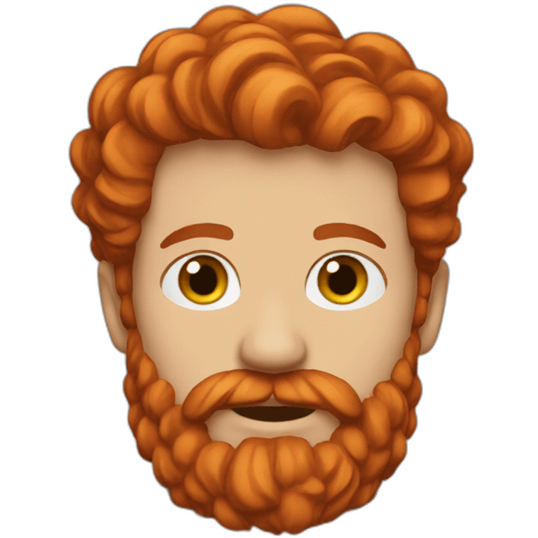 red head beard men do genius things emoji