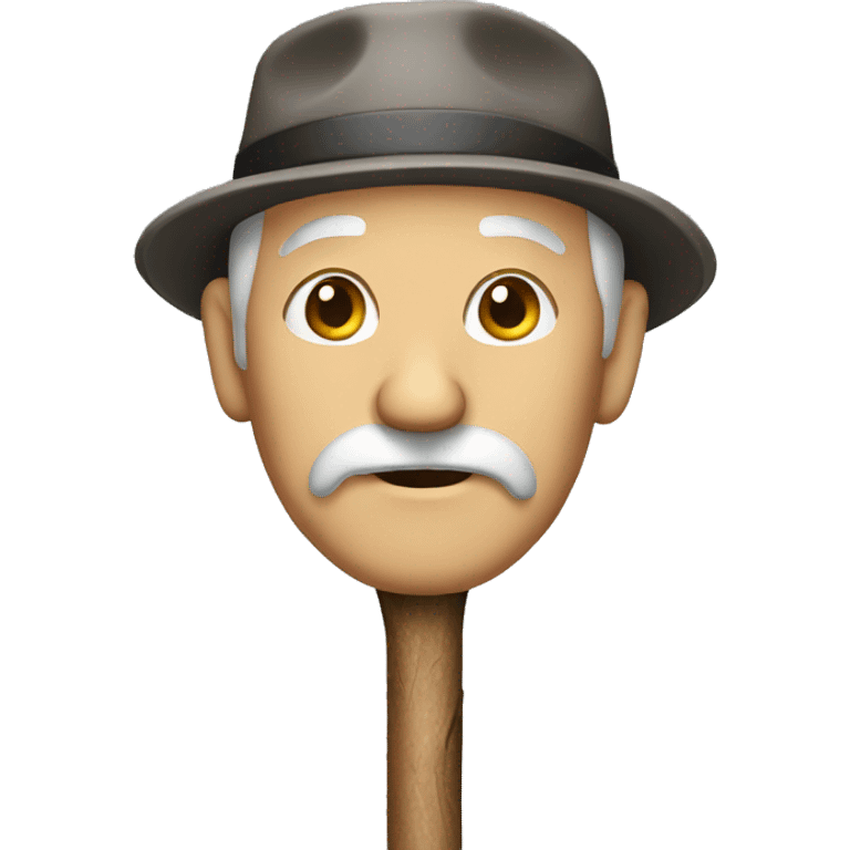 old man stick emoji