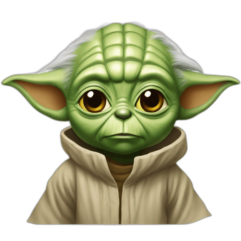 Yoda with pouce emoji