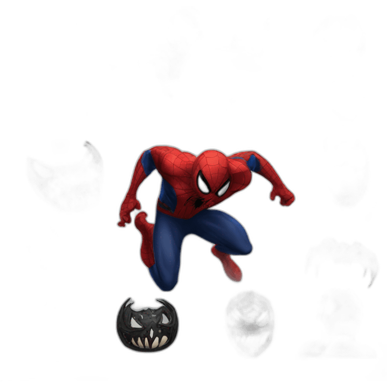 Spiderman vs venom emoji