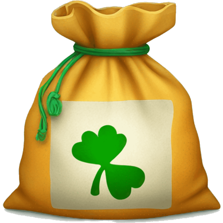 bag of money with Irish flag emoji