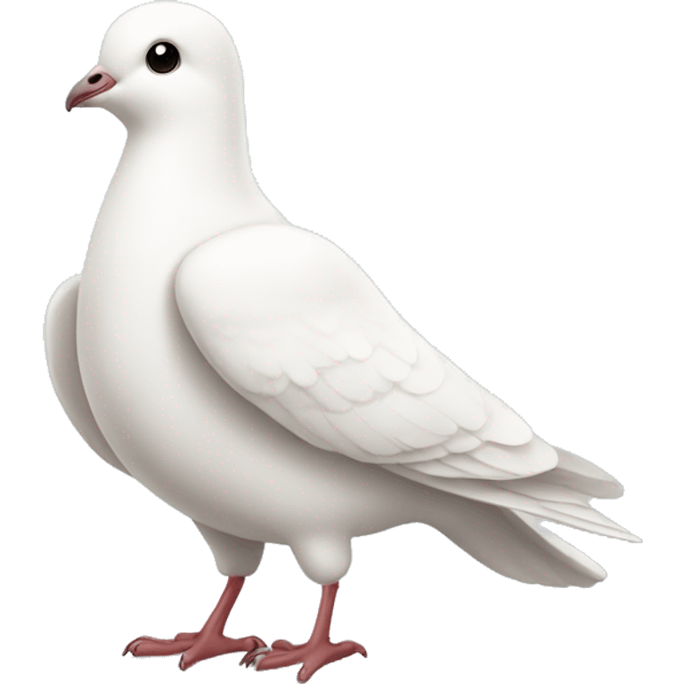 Cute white dove emoji