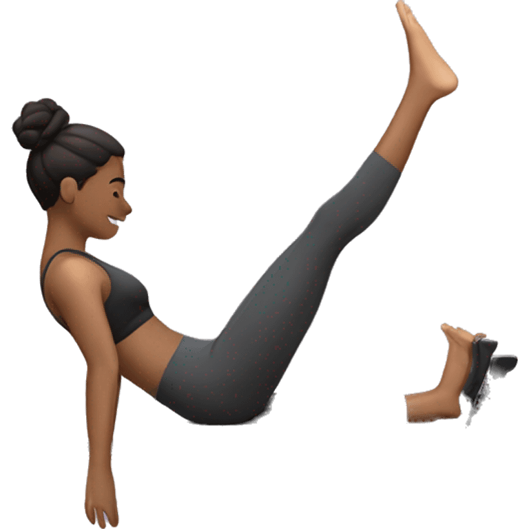 Person (no gender) doing pilates reformer emoji