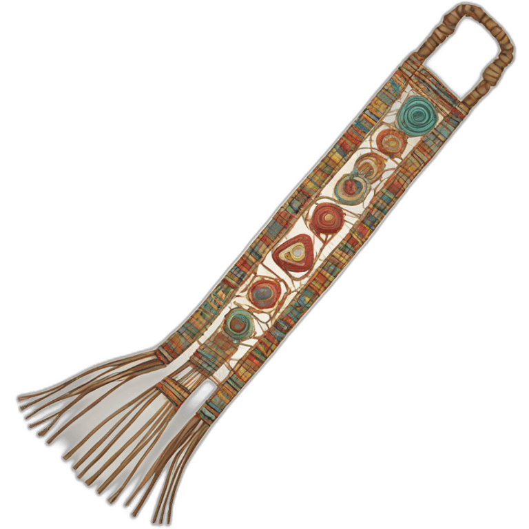 Inca quipu with patterns and geometric shapes emoji