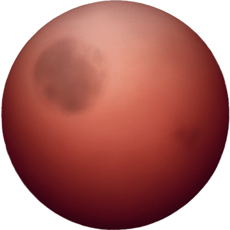 Dark red moon emoji