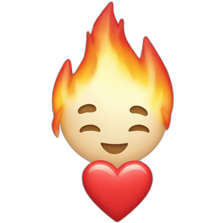 Love-flamme-coeur emoji