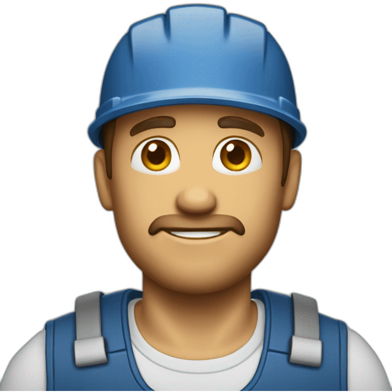 blue collar worker emoji