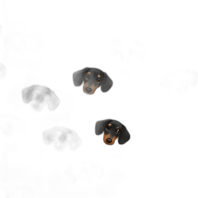 Black Dachshund emoji