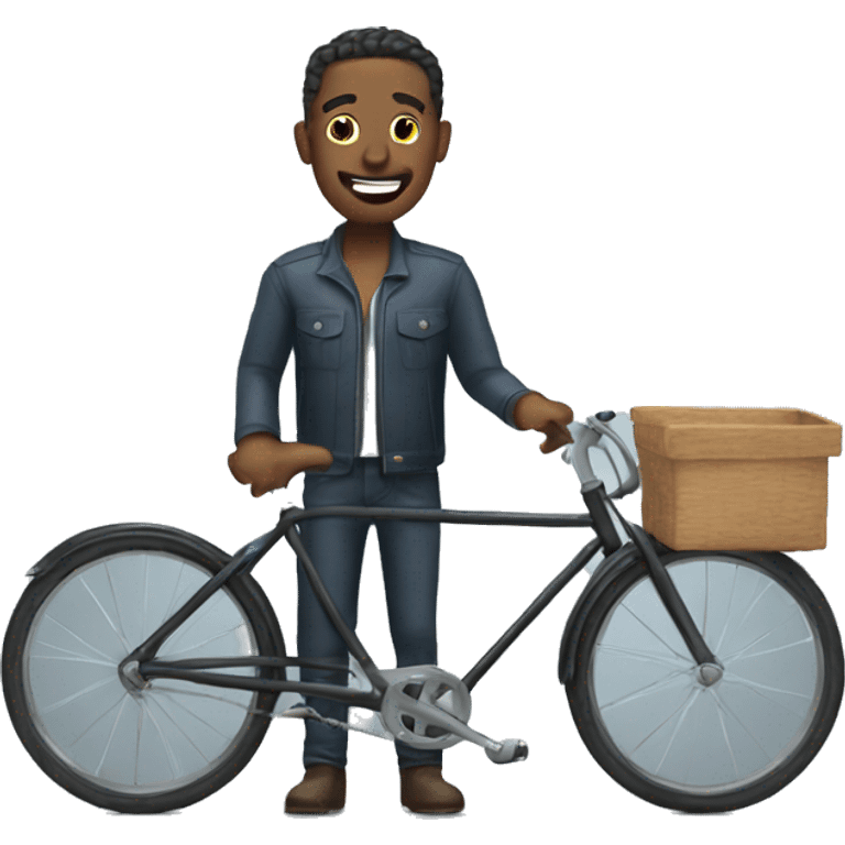 man whit bike emoji