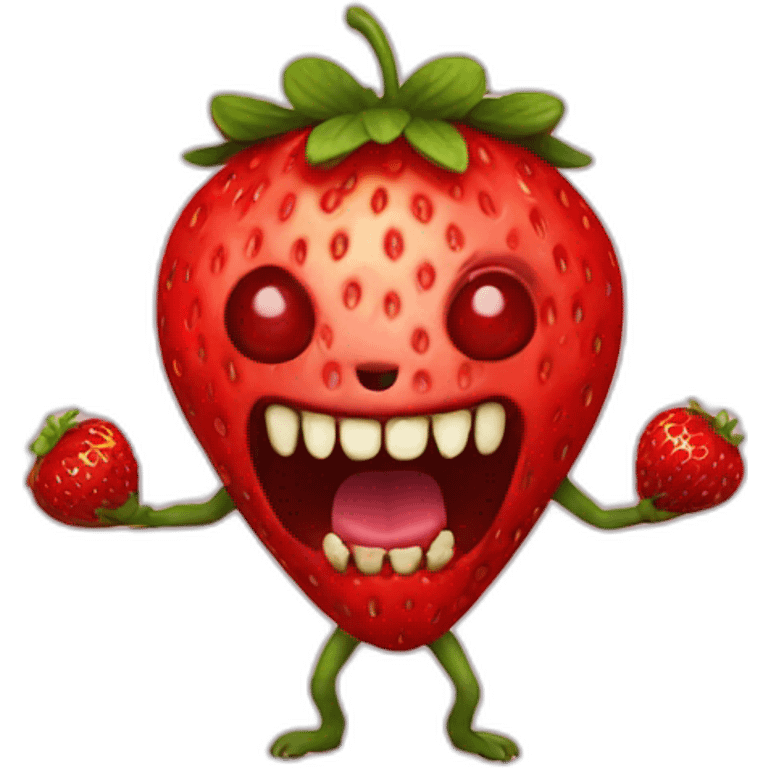 strawberry demon emoji