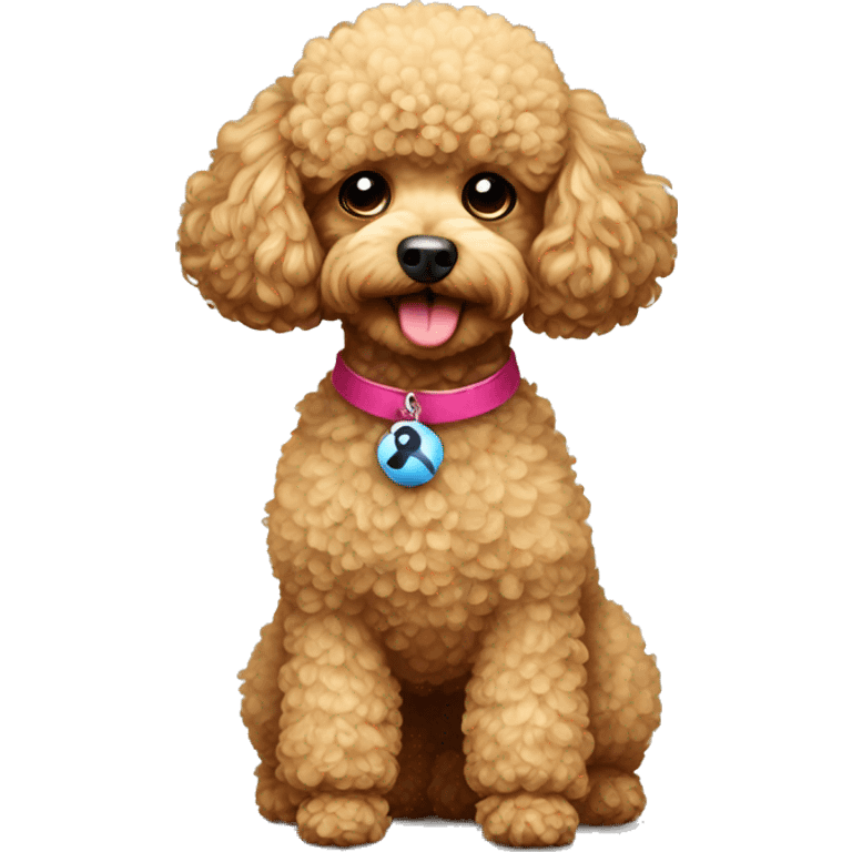 Toy poodle with a ball emoji