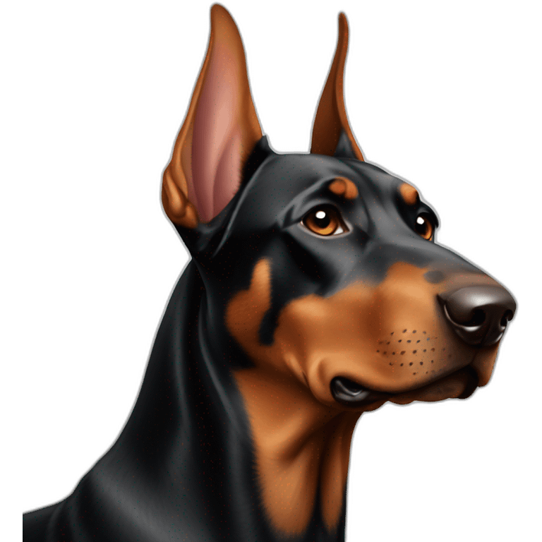 Doberman ears cropped emoji