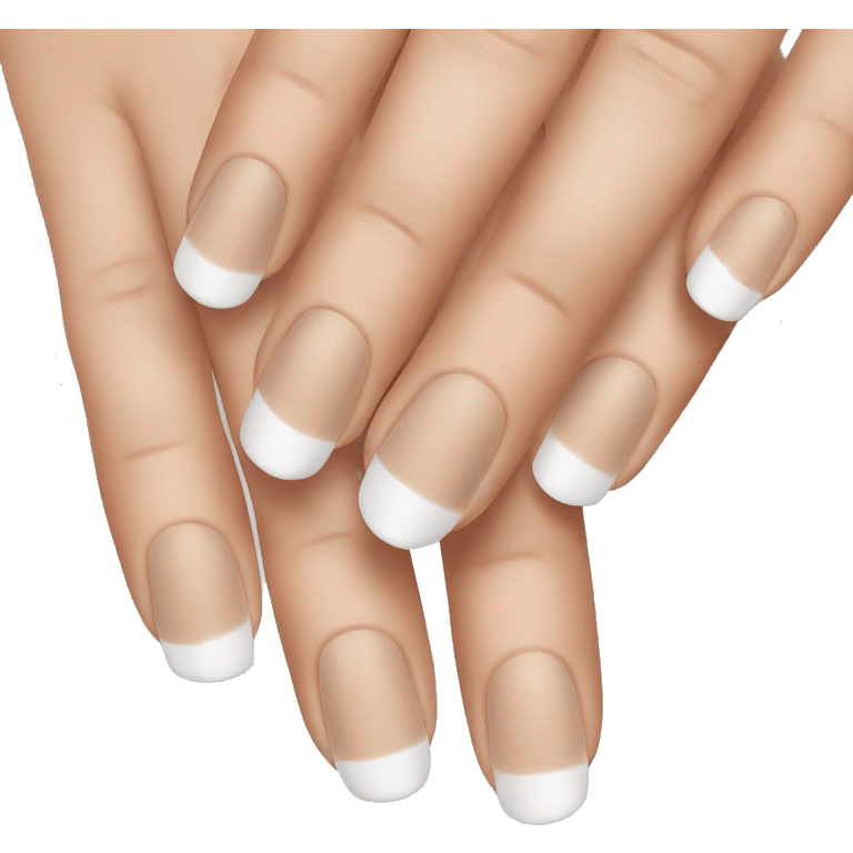 French tip manicure  emoji