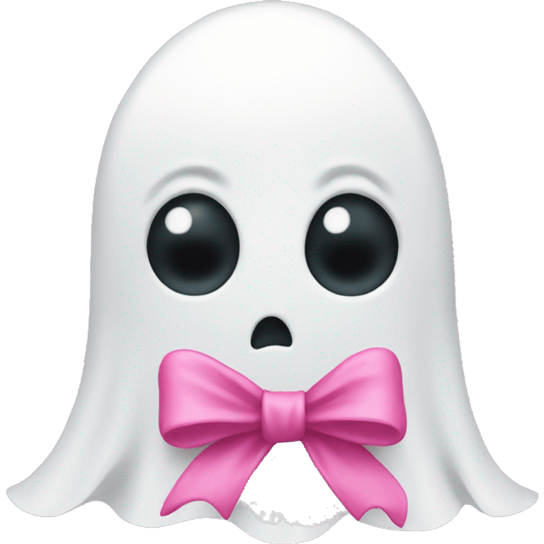 pink bow ghost emoji