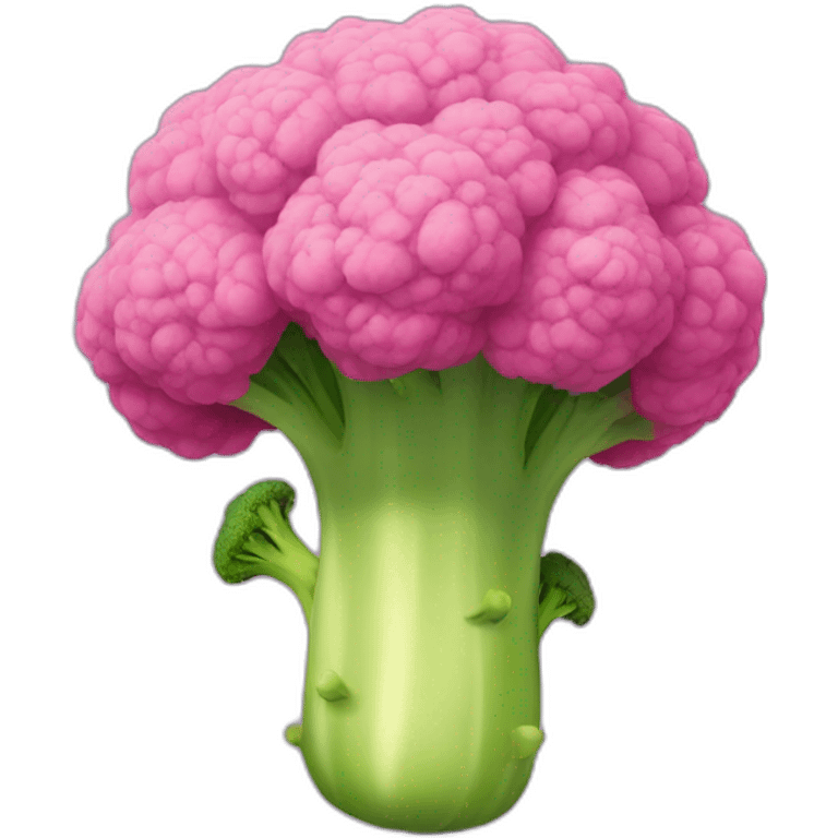 pink brocoli emoji