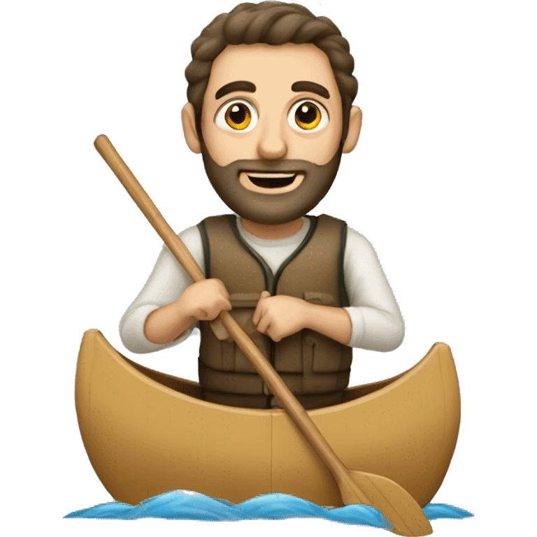 Jewish guy in a canoe emoji