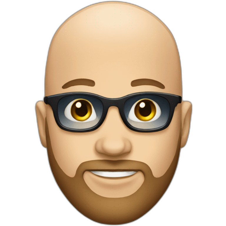 bald dj with beard emoji