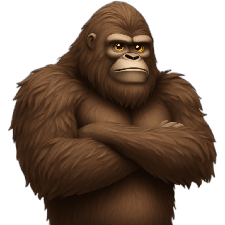 sasquatch arms folded emoji