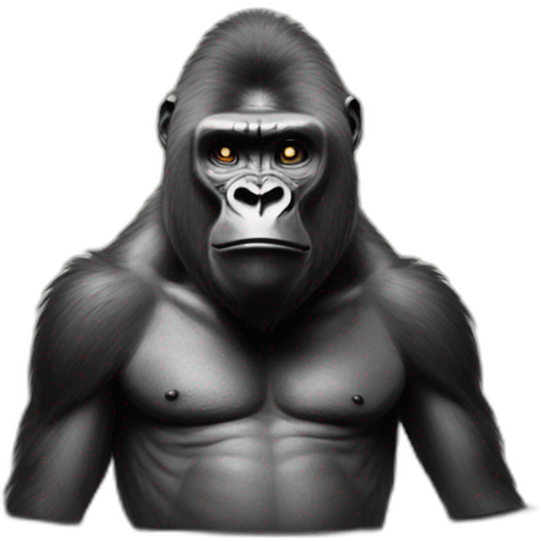 Gorilla with a tv emoji