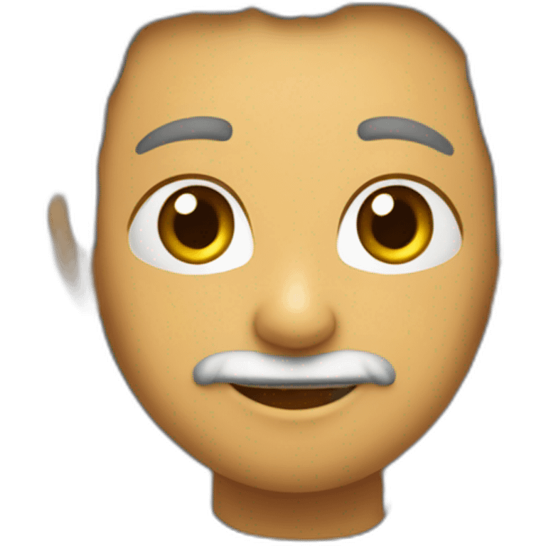 انسان ذو شعر رأس اسود خفيف معا لحيه بلون بشرة بيضاء emoji