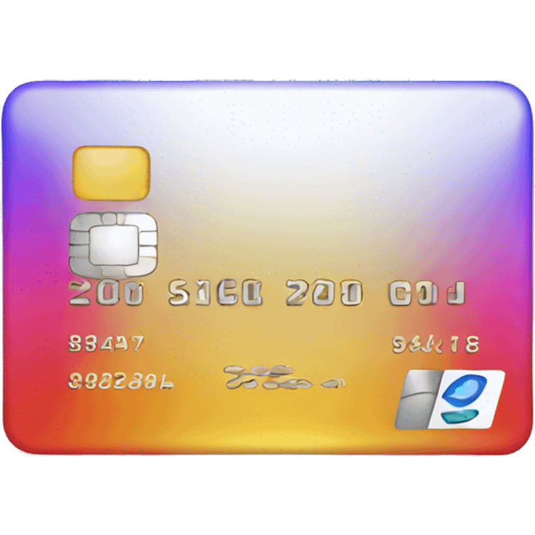 gradient credit card emoji