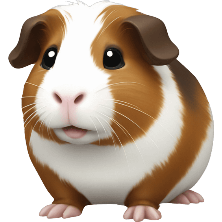 brown n white guinea pig  emoji