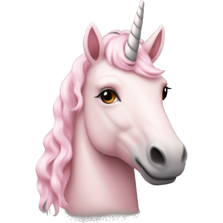 Light pink unicorn emoji