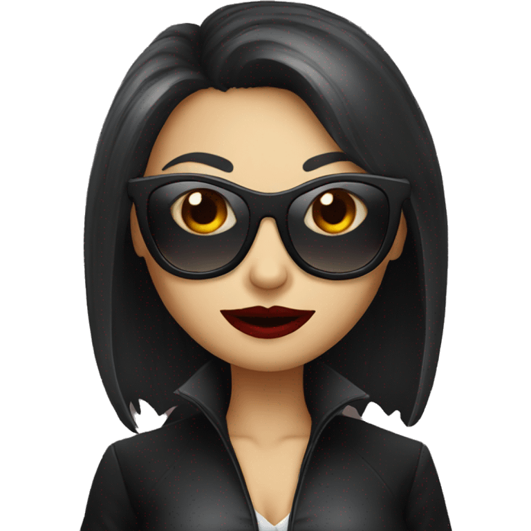 Female vampire with sunglasses emoji