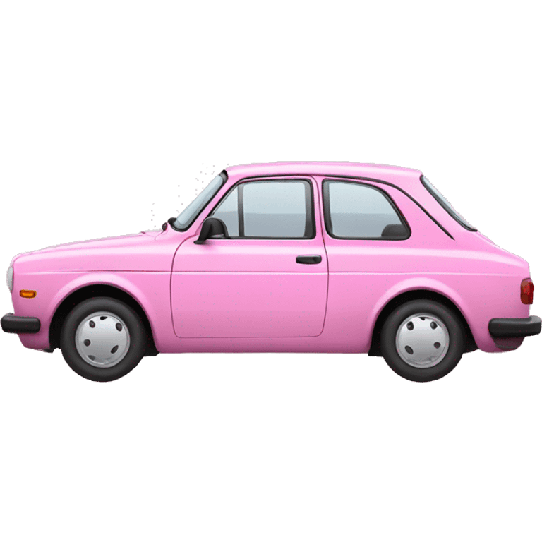 Car pink volswaggen emoji