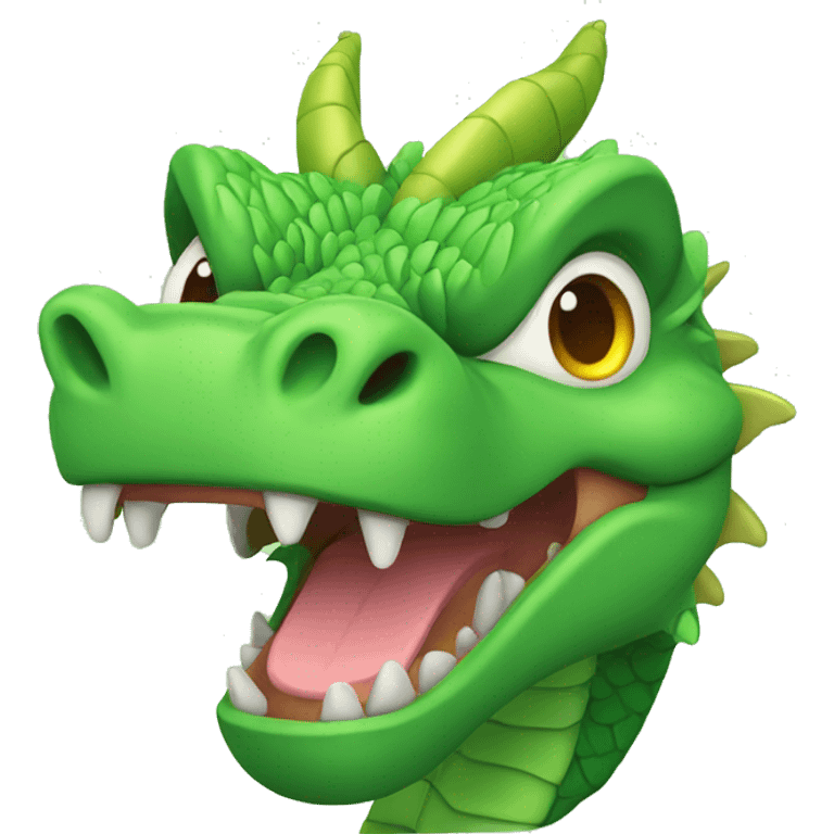 chinese green dragon, bored emoji