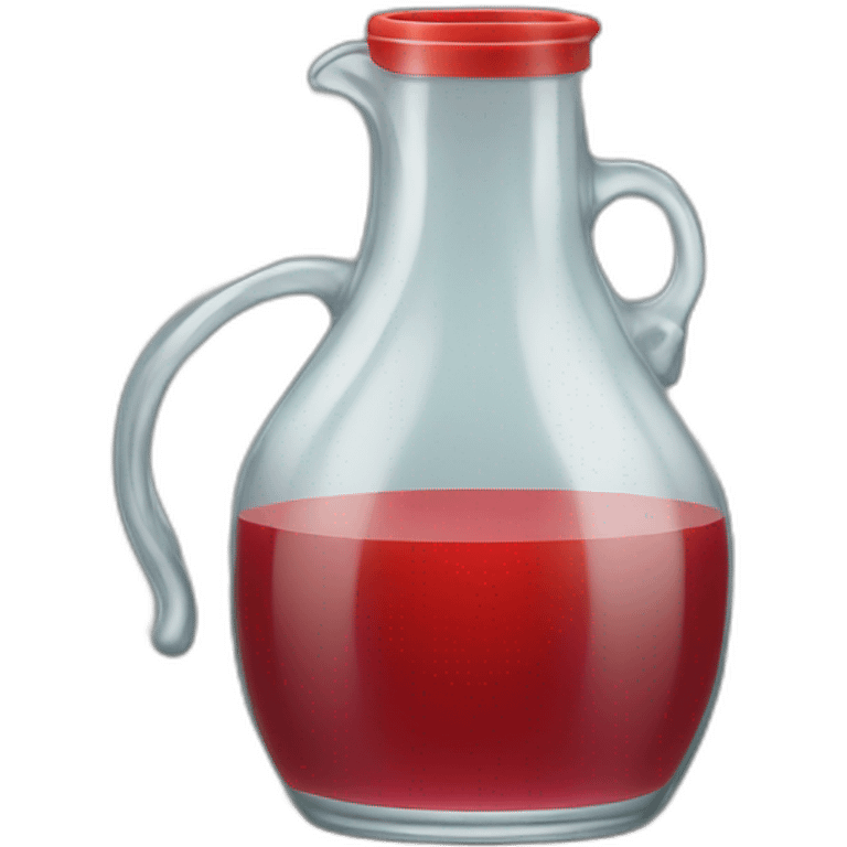 glass jug of red juice emoji