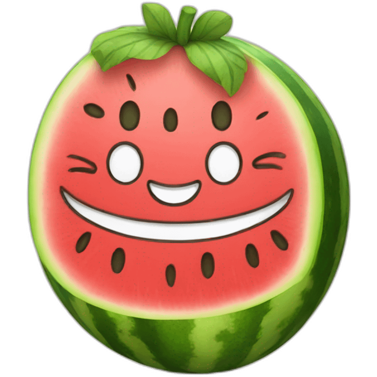 happy watermelon emoji