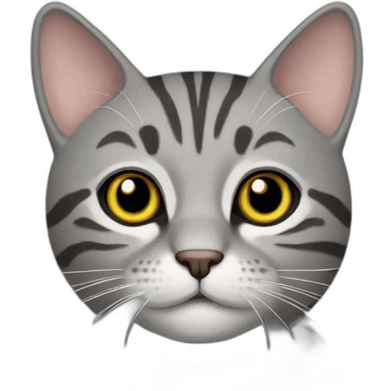 grey tabby cat emoji