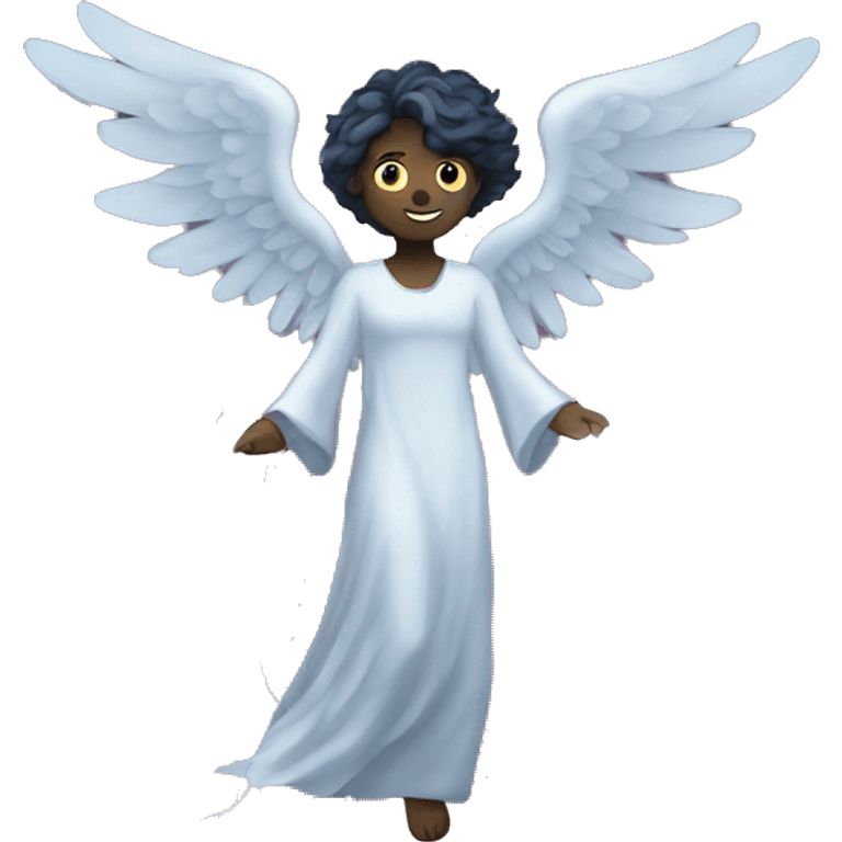 angel of dark lightning at night emoji