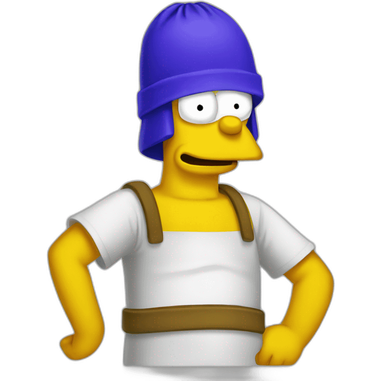 Homero con toalla emoji