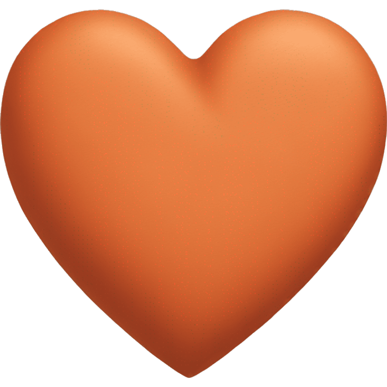 terra cotta coloured heart emoji