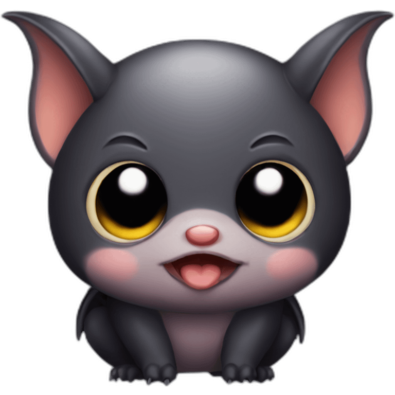 Cute little Chubby Bat  emoji