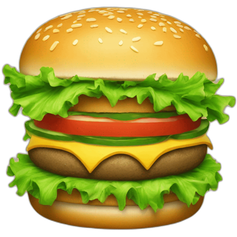 Burger green emoji